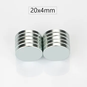

RKZCT 20x4 mm Strong Round Magnetic Disc 15pcs 20pcs 30pcs Rare Earth Industrial Magnets DIY Magnet For Home Tool Suspension