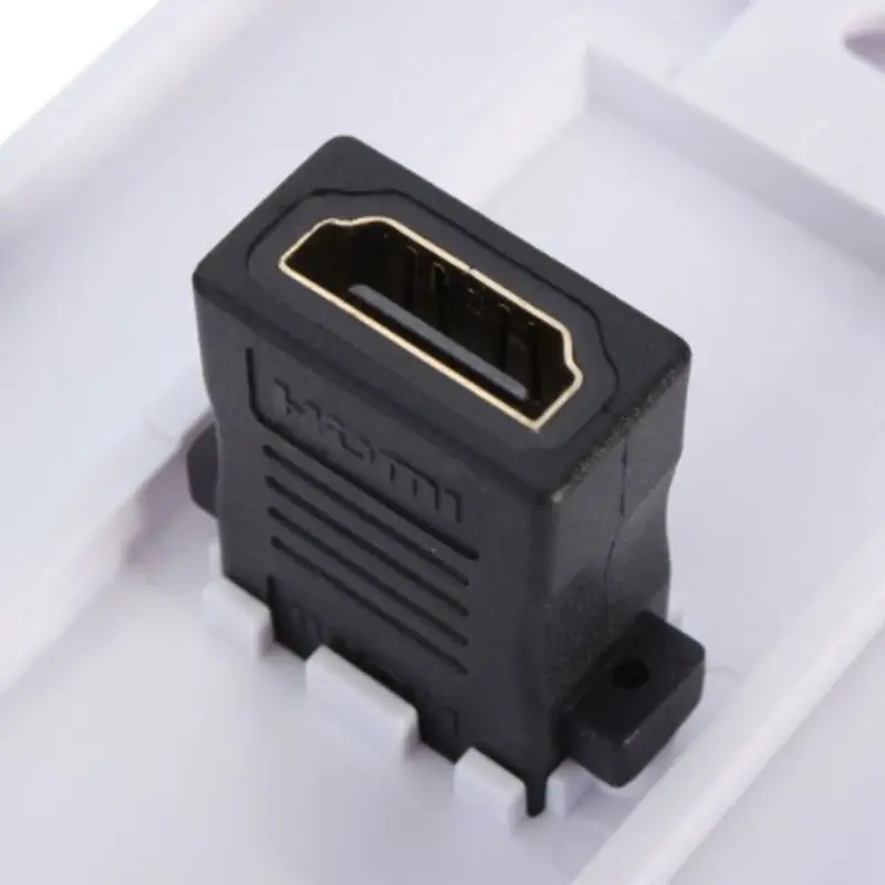 Белая HDMI свинцовая настенная пластина FULL HD 1080p ТВ Кабель Лицевая панель Разъем