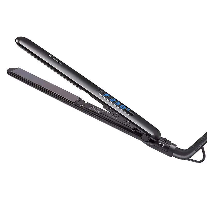Surker Sk-958 прямые волосы/кудрявые волосы 2 в 1 нанометр титановая пластина прямой выпрямитель для волос Lcd цифровой дисплей объем S