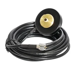 New NMO Mount Magnetic Base with 5M Cable Mini UHF Plug For Mobile Radio