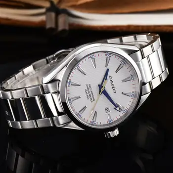 

Corgeut 41mm Automatic Mechanical Mens Watch Luxury Calendar Stainless Steel Strap Sapphire Luminous Waterproof Wristwatch Men