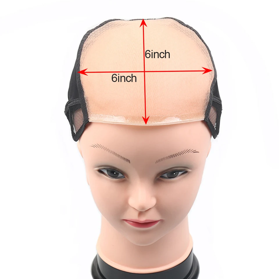 2 Layers Silk Base Closure Wig Cap 6x6 Lace Frontal Closure Base Wig Netting Lace Material For Making 1pcs-5pcs/bag