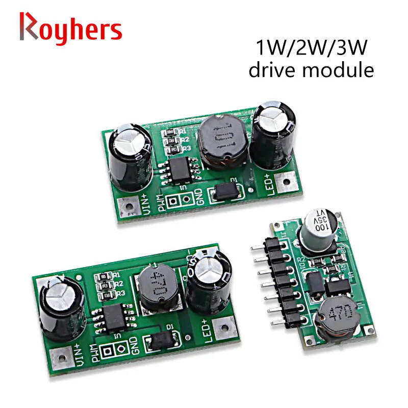 1Pcs 3W 5V-35V Led-treiber 700mA DC-DC PWM Modul Dimmen Eingang Schritt-Unten konstante Strom Elektronische Komponenten Diy PCB 1W