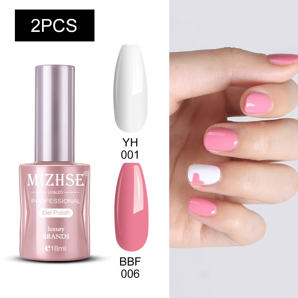 2GELS-11 MIZHSE набор гель-лаков для маникюра УФ-гель Vernis полуперманентный праймер матовое верхнее покрытие отмачиваемый эмалированный Гель-лак - Цвет: 2GELS-11
