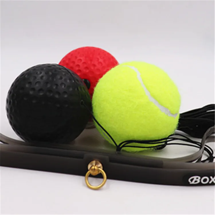 Fight Ball With Head Band For Reflex Speed MMA Training Boxing Punch Exercise Muay Thai Fight Ball Red/Black/Yellow
