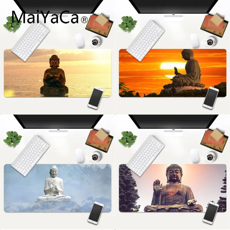 

MaiYaCa Cool New Buddha Rubber Pad to Mouse Game Gaming Mouse Pad Large Deak Mat 700x300mm for overwatch/cs go