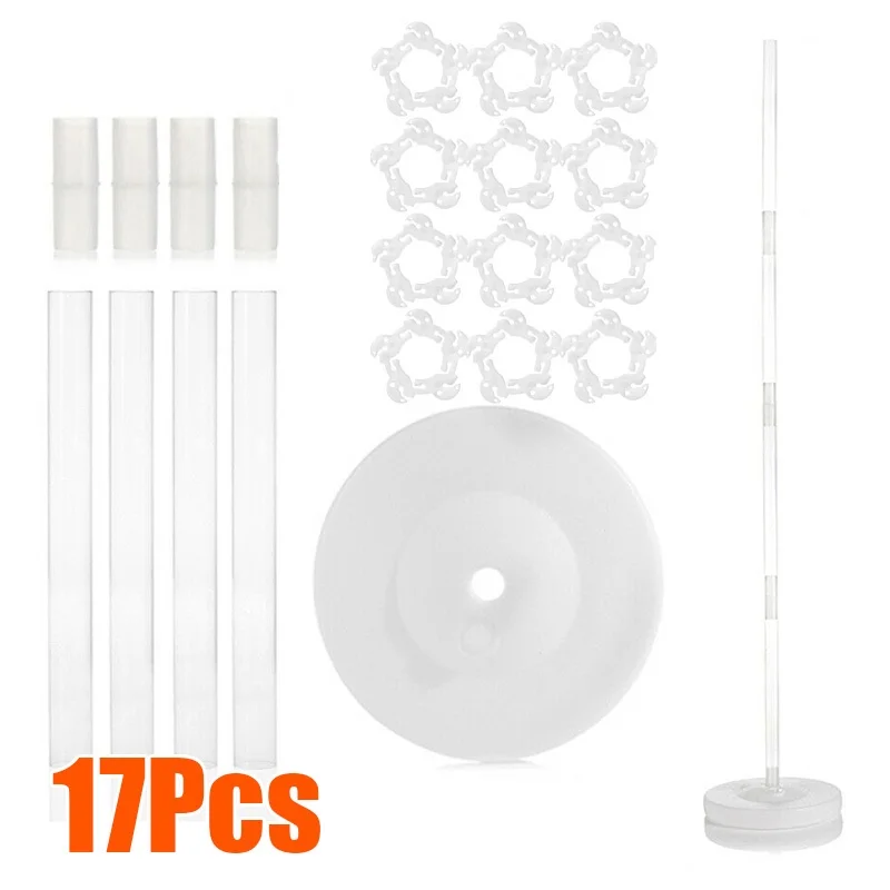  New Balloon Arch Balloons Column Stand With Frame Base Pole Ballons Clips Part Wedding Birthday Par