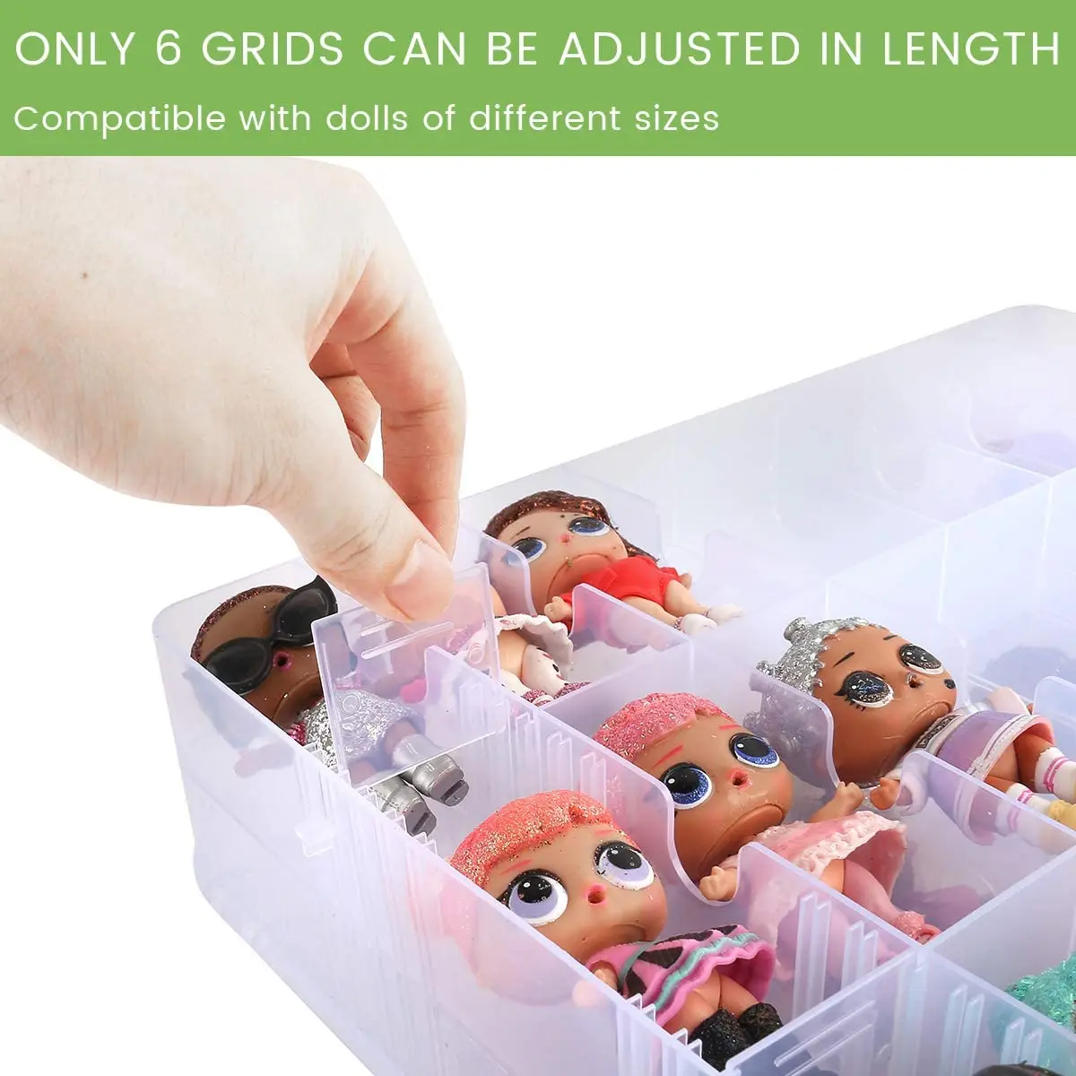 LOL Doll Pink Glitter Storage Box Organiser Carry Indonesia