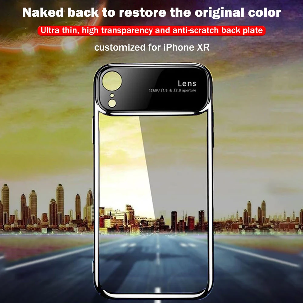 Luxury Plating Clear Phone Case for Iphone SE 2020 11 Pro Xs Max Xr X Shockproof Hard PC Glass Slim Cover IPhone 8 7 Plus |