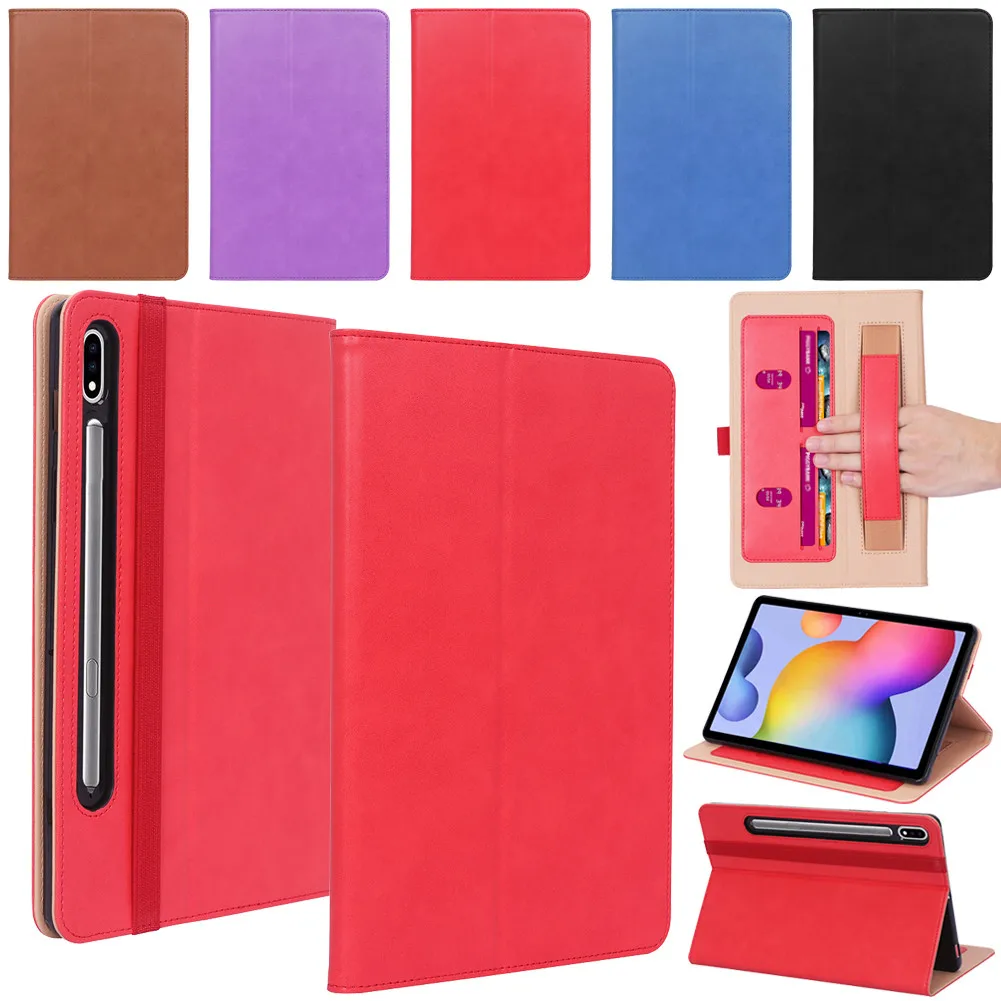 

For Samsung Galaxy Tab Tab S7 11inch 2020 T870 T875 Tablet Protection Case Retro Pattern PU Protective Flip Stand Cover