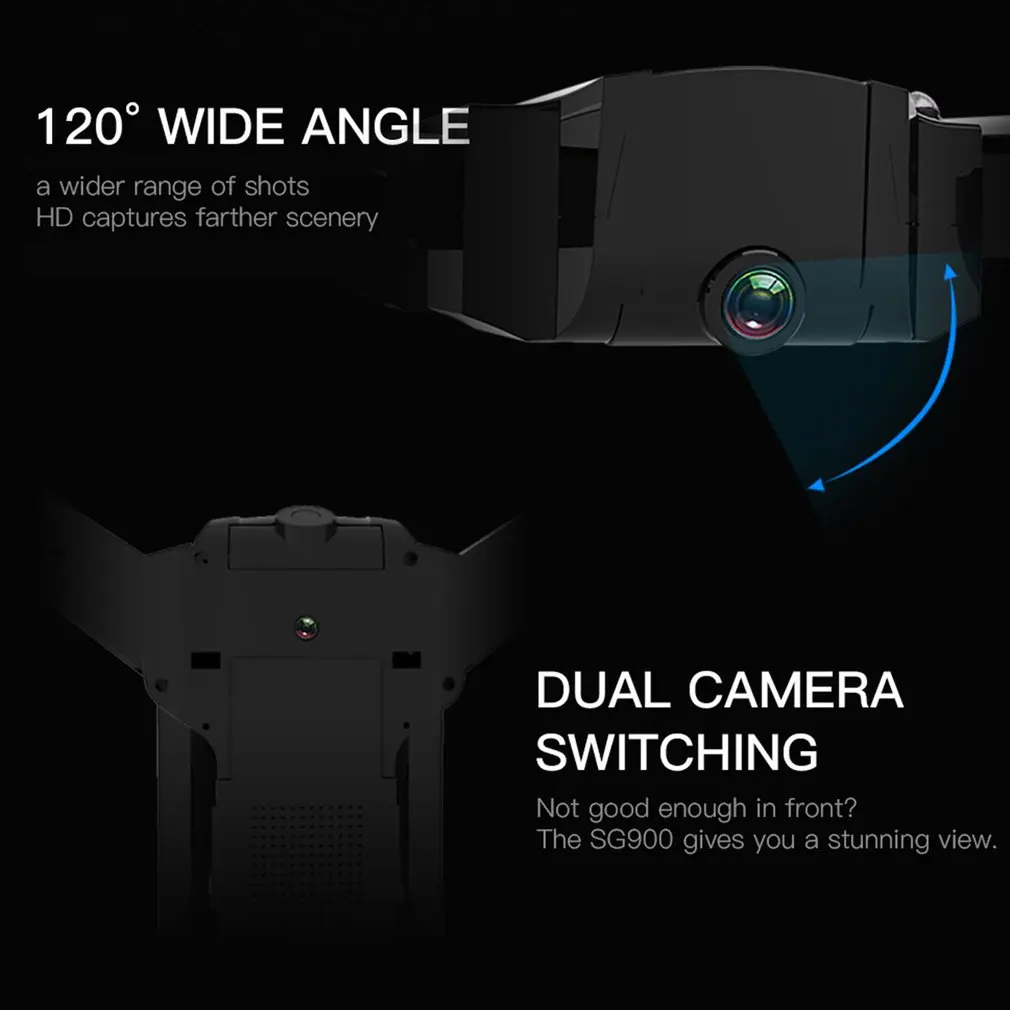 

SG900 Foldable RC Drone 2.4GHz WIFI FPV Drones Optical Flow Positioning RC Drone With 4K Camera with 2/3 battery