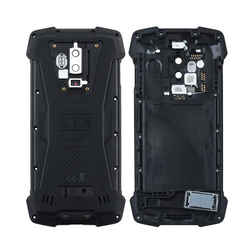 Black Чехол ocolor для Blackview Bv9700 Pro, жесткий защитный чехол для аккумулятора, запасная крышка для телефона Blackview Bv9700 Pro - Цвет: Black