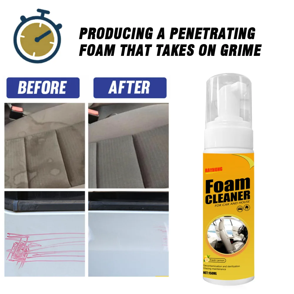 150Ml Multi-Purpose Foam Cleaner Anti-aging Cleaning Automoive Car Interior Home Cleaning Foam Cleaner Home Spray