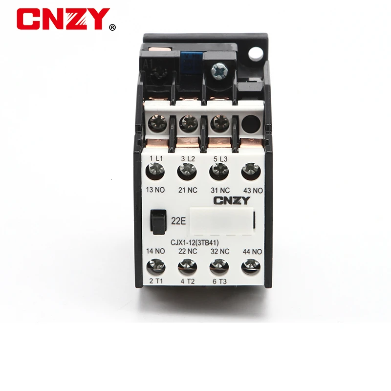 CJX1-22(3TB43) 3-фазный 3-полюсный 2NC+ 2NO 22A контактор переменного тока 24 36 110 220380 V Катушка Напряжение