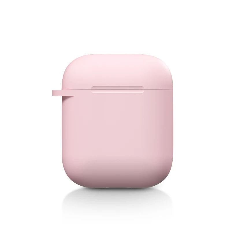 pink earphone case Чехол для Apple Airpods 1 2 Беспроводной Bluetooth наушники чехол яркого цвета, для Apple AirPods симпатичный чехол коробка Защитный чехол - Цвет: pink earphone case
