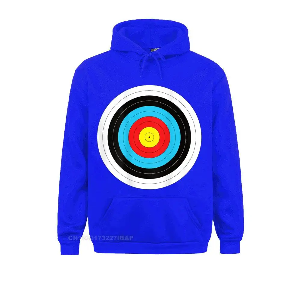 Bullseye Target White And Red Print Men's Hoodie –