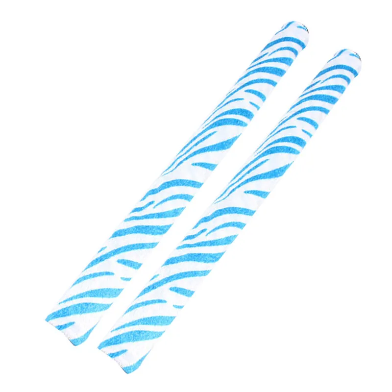 Высокий 1 пара защитный чехол для холодильника дверная ручка мягкая кухонная ручка холодильника Чехлы для капель пятен UEJ - Цвет: striped blue