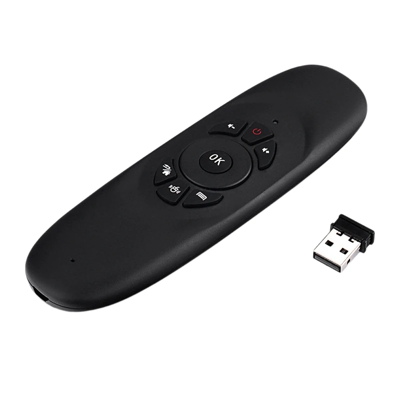 C120 Wireless Voice Air Mouse 2.4G RF Gyroscope Keyboard Remote Control For X96 Mini KM9 A95X H96 MAX F3 Android TV Box | Электроника