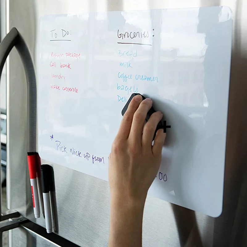 Магнитная доска сухой стираемый магнит на холодильник стираемая белая обучающая
