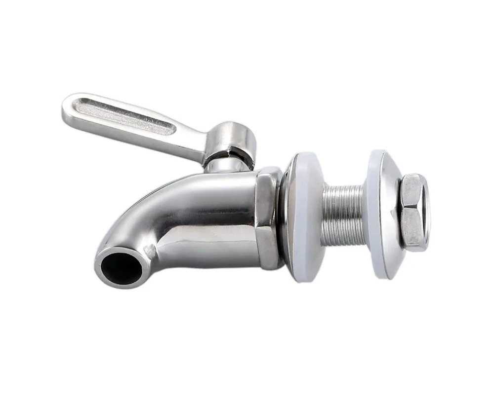 304 Stainless Steel Beverage Dispenser Replacement Spigot Juice Cold Drink Wine Barrel Faucet for Home and Party Use