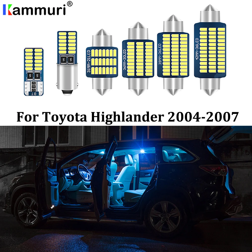KAMMURI 8 шт. без ошибок белый светодиодный светильник посылка для салона автомобиля