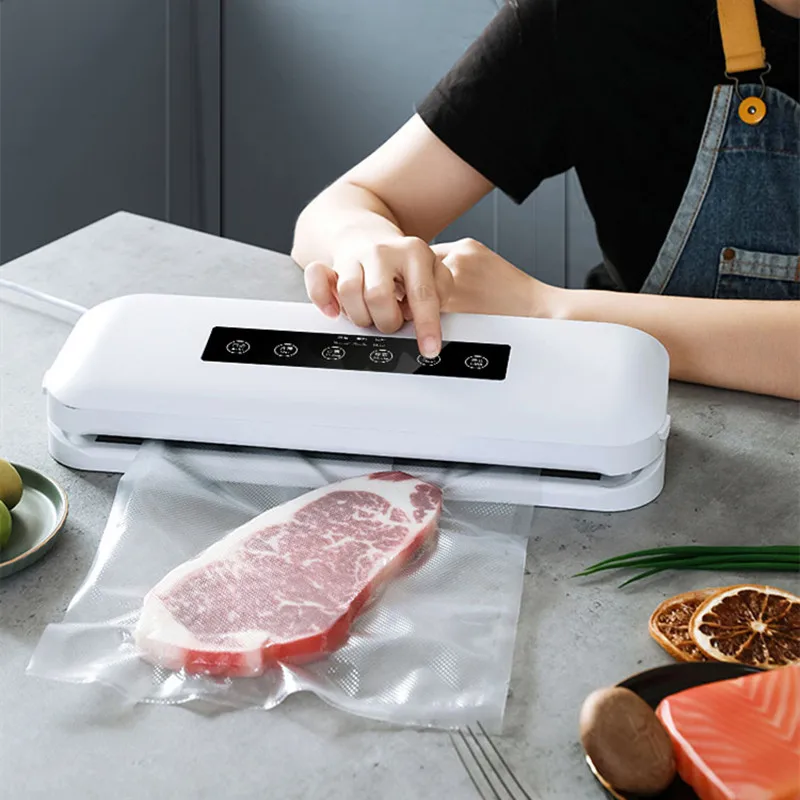 Food Vacuum Sealer Bags Sealing Machine Automatic Kitchen Vacuum Bags Air  Packaging Machines Household - AliExpress