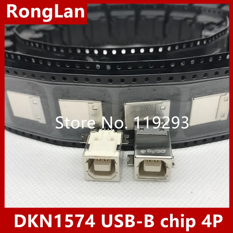 [BELLA] DKN1574 USB-B чип 4P USB разъем Гайка сиденье- 50 шт./партия