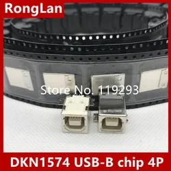 [BELLA] DKN1574 USB B original puce 4P USB, siège d'écrou de prise, 50 pièces/lot 