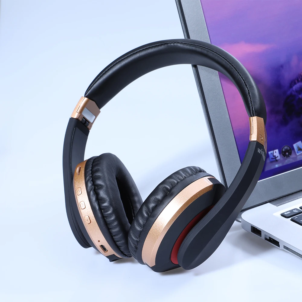 MH7 Wireless Bluetooth Headphones Foldable Stereo Sport Gaming Earphones With Microphone Support TF Card For IPad Mobile Phone