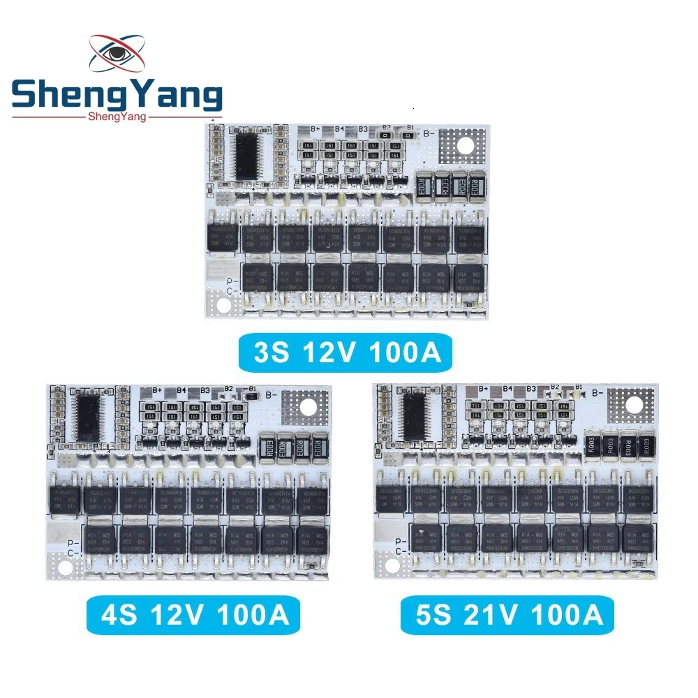 3 s/4S/5S Bms 12 В 16,8 в 21 в 100a литий-ионная ЛМО тернарная литиевая батарея защита печатная плата литий-полимерный баланс зарядки Модуль