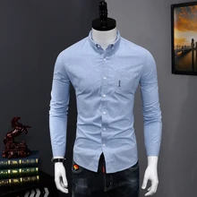 Мужская Повседневная рубашка, модная, дизайн, хлопок, облегающая, длинный рукав, классические рубашки, мужские, Размер 3XL, мужские рубашки