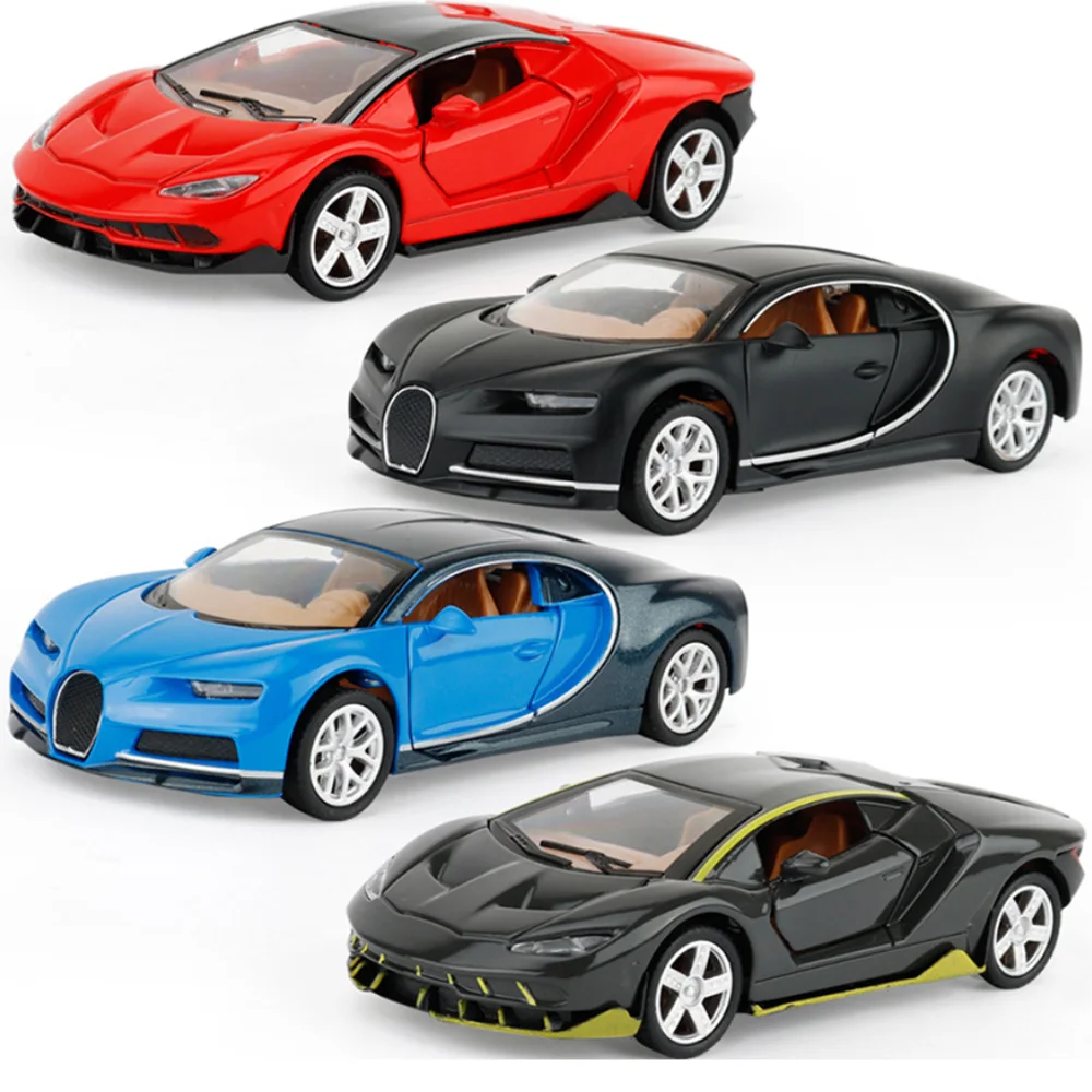 1 32 Children Toy Car High Simulation Alloy Diecast Car Model Pull Back Sound Light Collection 4