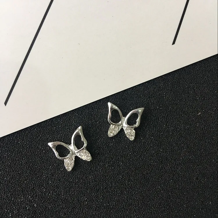 Silver Милые женские серьги-гвоздики, модное ювелирное изделие, серьги, прозрачный шар,, женские серьги, Bijoux boucles, новинка - Окраска металла: Silver