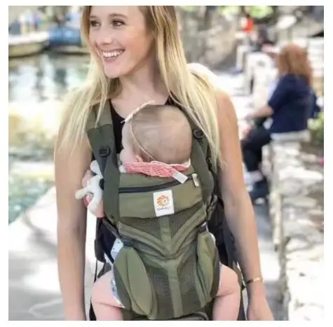 360 Рюкзаки-кенгуру, многофункциональные, дышащие Сумка-кенгуру, рюкзак переноска для детей платье на бретелях Обёрточная бумага подтяжки - Цвет: omni mesh green
