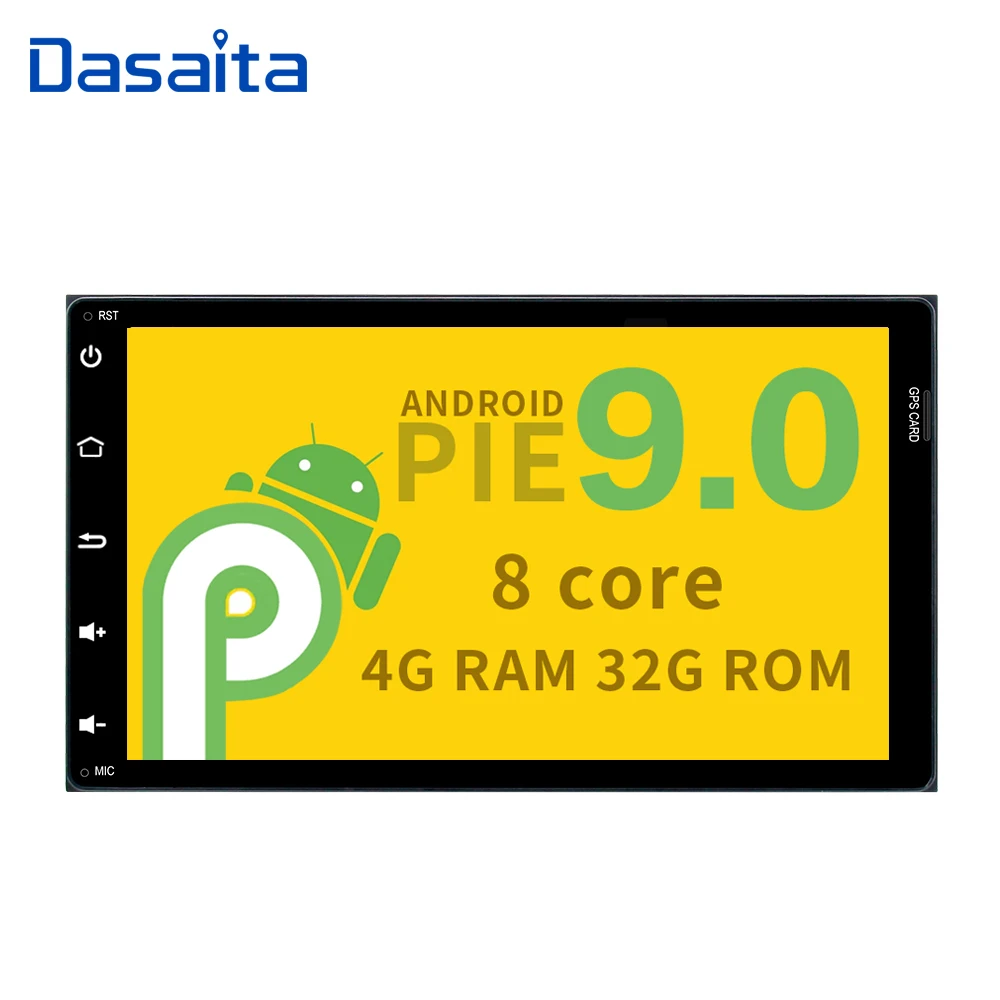 Discount 2 din Android 9.0 car radio for Toyota Corolla Auris Fortuner 2017 with 9" display Octa Core 4G + 32G ROM GPS navigator 0