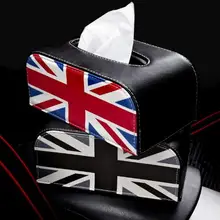 Авто Интерьер PU кожа коробка для салфеток сумка полка для мелочей подходит для Mini Cooper