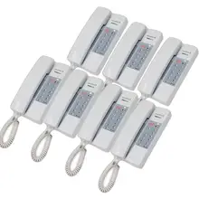 ZHUDELE Новое поступление 7-way домашние переговорные трансляции/группового вызова, разблокировать(опционально) многофункциональный аудио система внутренней связи