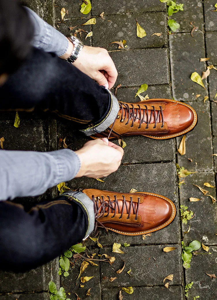 QYFCIOUFU/Новые кожаные повседневные мужские ботинки челси на осень и зиму г. Ботинки из натуральной кожи мужские зимние ковбойские ботинки