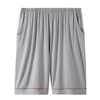 

Modal Pajama Pants Men Summer Cotton Silk Loose and Plus-sized Shorts Large Trunks Thin Home Home Shorts Sports