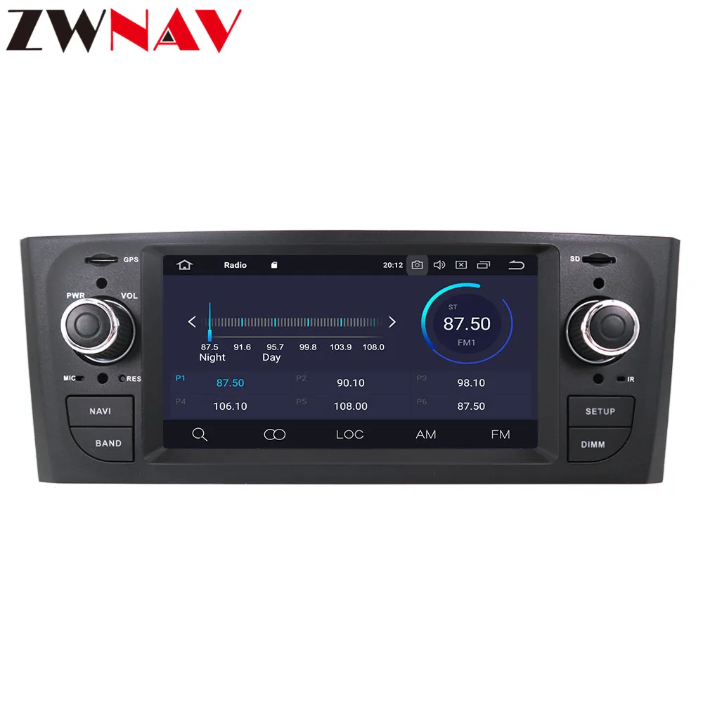 Cheap Quad core Android 9.1 car dvd multimedia player for Fiat Grande Punto Linea 2007-2012 GPS audio radio stereo wifi map head unit 1