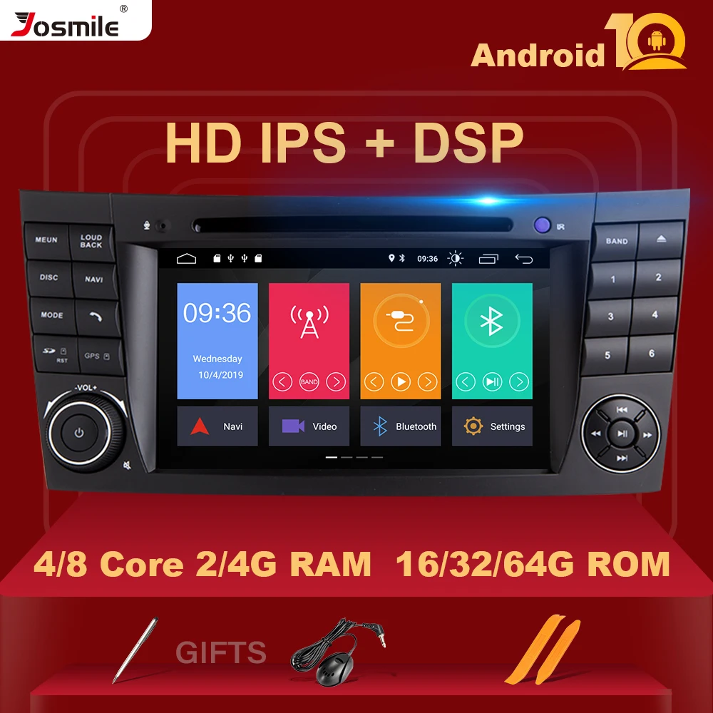 4G 64G 2 din Android 10 Car DVD Multimedia For Mercedes Benz E-class W211 E200 E220 E300 E350 E240 E270 CLS CLASS W219 Radio DSP 4G 64G 2 din Android 10 Car DVD Multimedia For Mercedes Benz E-class W211 E200 E220 E300 E350 E240 E270 CLS CLASS W219 Radio DSP