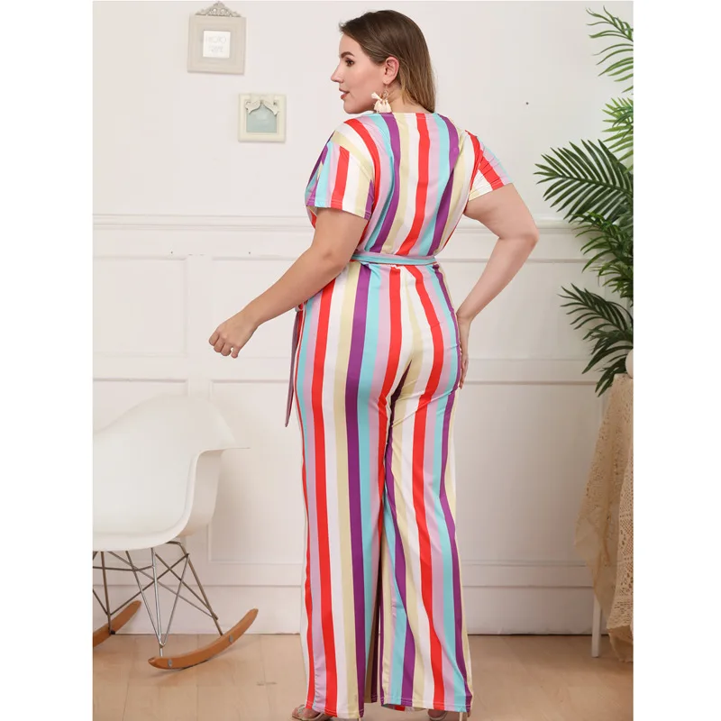 colourful striped jumpsuit
