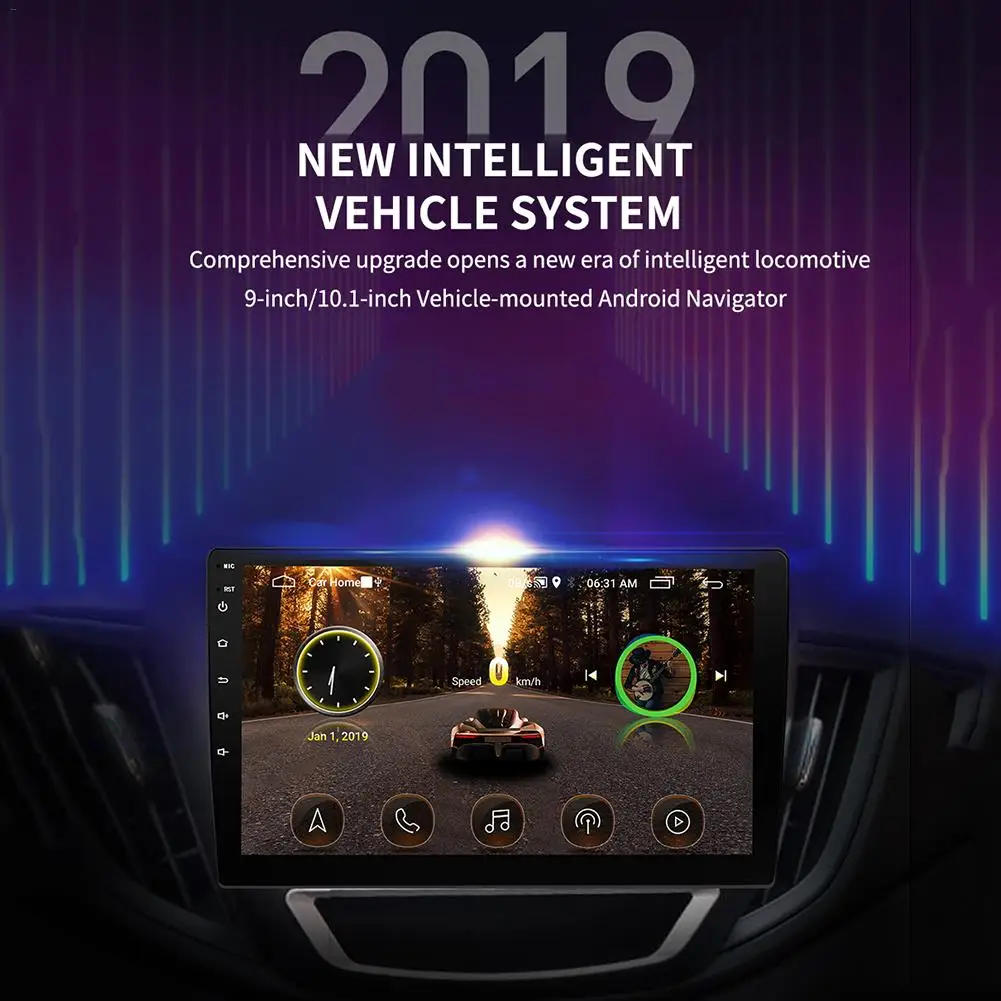 

9/10.1 Inch Car Radio 16G Memory HD Touch Screen FM Radio Bluetooth GPS Navigation WIFI Internet Integrated Machine