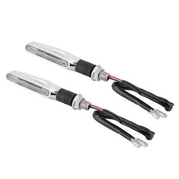 

2 x LED Super Bright Amber Turn Signal Light Universal Motor Unbendable Light New Dropping Shipping