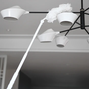 

Pure Care Microfiber Feather Duster with Extension Pole , Lightweight, Washable, Hypoallergenic, Lint Free Dusters