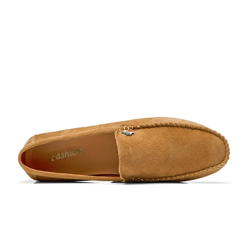 Big Size 38-49 Genuine Leather Men Shoes Loafers Hole Soft Breathable Male Moccasins Flats Casual Boat Driver Footwear Driving