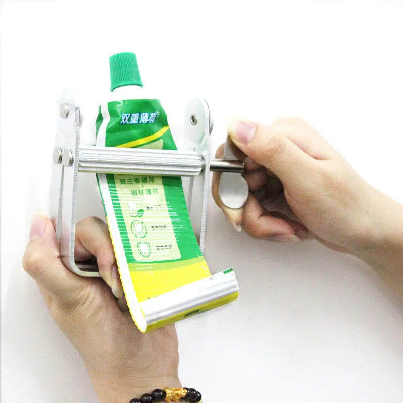 Rolling Toothpaste Roller Squeezer Lazy Toothpaste Dispenser Metal