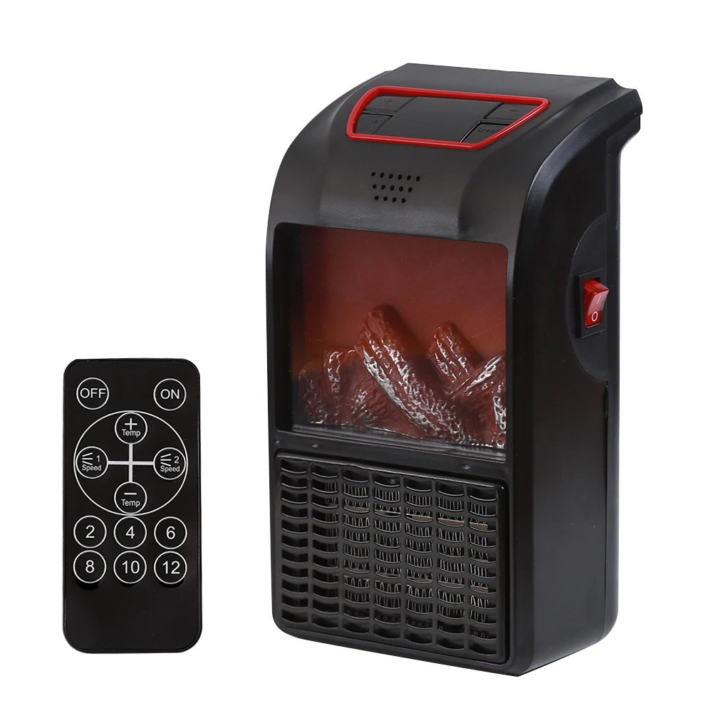 Portable Space Heater With Remote Control Electric Wall-mounted Warm Air Fun Home Desktop Circular Mini | Дом и сад