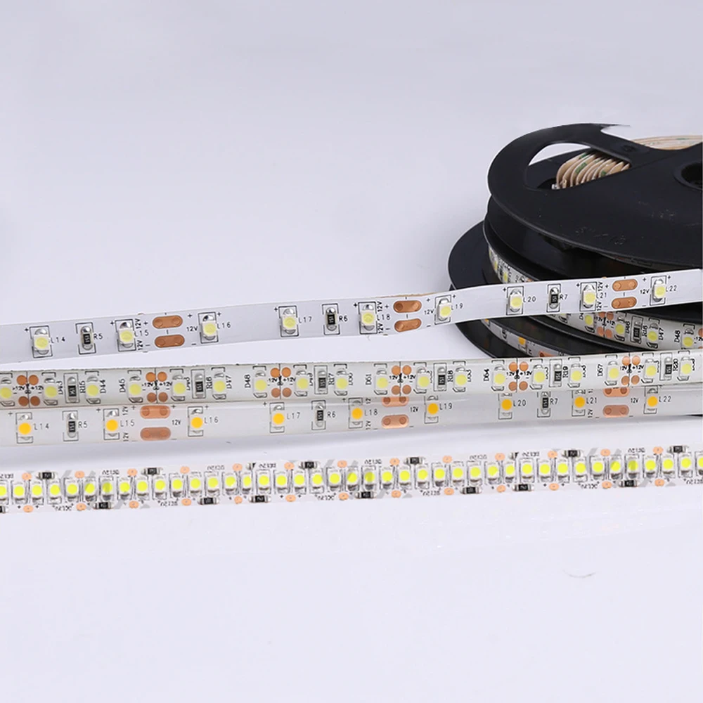 5V 12V 24V 2835 Led Strip 5m 300/600/2400 Pixels Led Tape SMD 3528 Fiexible Light Bar Strips Under Cabinet Lighting Backlight 6