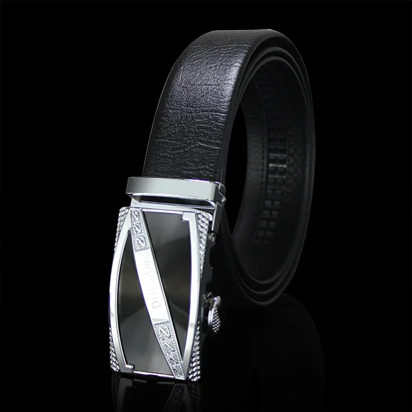 P-750-YW Hi-Tie, автоматическая пряжка, натуральная кожа, ремни для мужчин, черный, деловой, черный ремень для мужчин, пояс ковбой, джинсы, ремень, Ширина 3,5 см - Цвет: P-750-YW